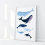 Personalised Whale Family Art Print Unframed, thumbnail 8 of 10