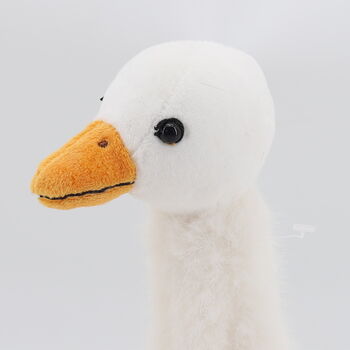 Cream Goose Soft Snuggly Toy In Gift Packaging, 4 of 8