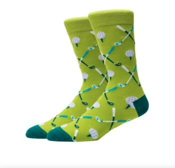 Novelty Fun Socks Size Five To Nine ~ Golf Theme Socks, 6 of 6