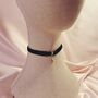 Bobbie Bow Charm Narrow Silk Choker, thumbnail 4 of 7