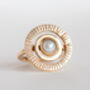 Mythos Helios Pearl And Gold Ring, thumbnail 2 of 5