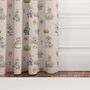 Bunny Family Blackout Lined Curtains, Blush Pink, thumbnail 1 of 4