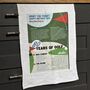 A Lifetime Of Golf 80th Birthday Gift Tea Towel, thumbnail 1 of 3