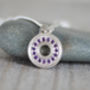 Pave Amethyst Necklace With Recycled Sterling Silver, thumbnail 5 of 5