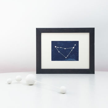 Personalised Capricorn Constellation Woodblock Print, 4 of 7