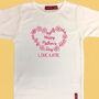 Personalised Flower Heart Mother's Day T Shirt, thumbnail 1 of 7
