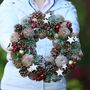 Country Christmas Natural Front Door Wreath, thumbnail 5 of 7