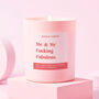 Funny Wedding Gift Pink Candle Mr And Mr Fabulous, thumbnail 1 of 3