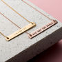 Personalised Flat Bar Necklace, thumbnail 3 of 9