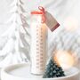 Vanilla Advent Tube Candle Red And White, thumbnail 2 of 7