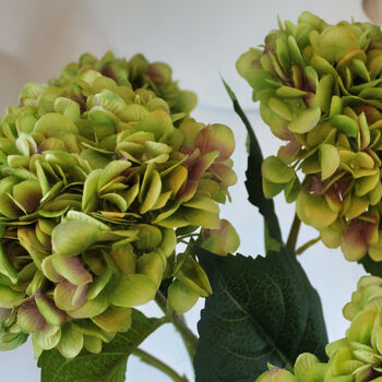 Lime Green Silk Hydrangea Bouquet, 2 of 3