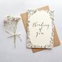 'Thinking Of You' Modern Calligraphy Card, thumbnail 1 of 3