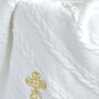 Personalised Christening Blanket With Bow, thumbnail 8 of 10
