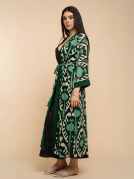 Handmade Green Chiffon Kimono, 5 of 6