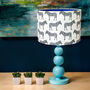 Fun And Colourful Zebra Patterned Drum Lampshade, thumbnail 1 of 3