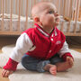 Personalised Varsity Jacket For Children Baby Gift For Boy Or Girls, thumbnail 4 of 5