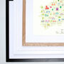 Map Of The Midlands Art Print, thumbnail 8 of 8