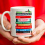 Funny Book Puns Christmas Mug, thumbnail 1 of 3