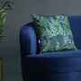 Luxury Super Soft Velvet Cushion Ferns Floral, thumbnail 8 of 8