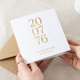 Special Date Foiled Gold Anniversary Card, thumbnail 1 of 2
