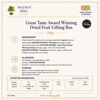 Great Taste Dried Fruit Gift Box – 350g, 5 of 7
