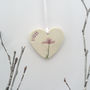 Personalised Heart Hanging Decoration Mothers Day Gift, thumbnail 1 of 4
