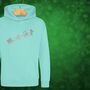 Unicorn Sleigh Kids Hoodie Christmas Jumper, thumbnail 3 of 11