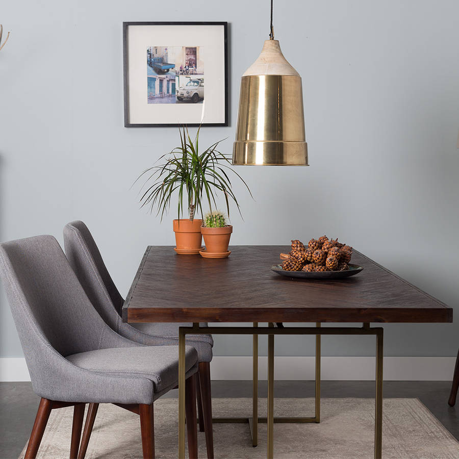 Class Herringbone Dining Table By Cuckooland | notonthehighstreet.com