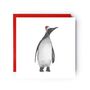 Alya The Penguin Festive Red Hat Christmas Card, thumbnail 1 of 4
