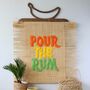 Pour The Rum Raffia Wall Hanging, thumbnail 1 of 3