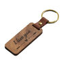 Engraved Wooden Keychain Personalized Gift, thumbnail 3 of 4