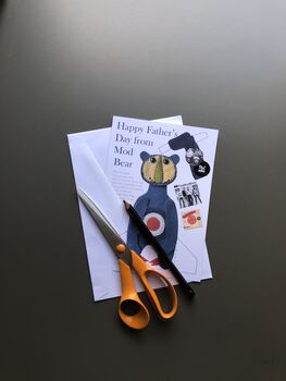 Mod Bear Father’s Day Greetings Card, 3 of 3