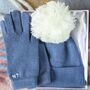 Cashmere Hat And Gloves Personalised Ladies Gift Set, thumbnail 2 of 10
