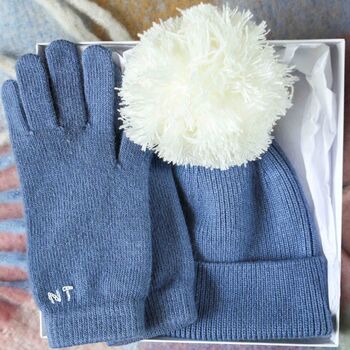 Cashmere Hat And Gloves Personalised Ladies Gift Set, 2 of 10