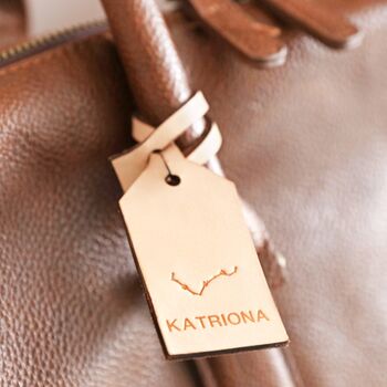 Personalised Constellation Leather Luggage Tag, 2 of 9