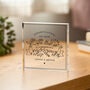 Engagement Acrylic Plaque Gift For Couple, thumbnail 3 of 3