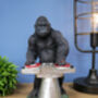 Dj Music Monkey Gorilla Turntable Figurine Ornament, thumbnail 1 of 7
