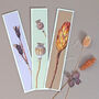 Botanical Bookmarks With Dried Flower Illustrations, thumbnail 1 of 5