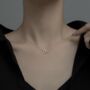 Sterling Silver Interlocking Shapes Pendant Necklace, thumbnail 2 of 5