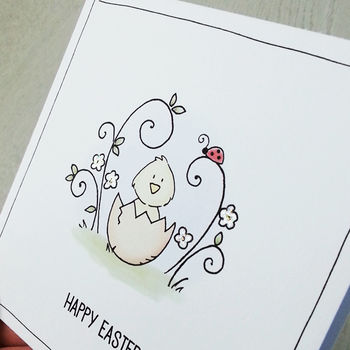 Easter Chick, Personalised Card, 2 of 3