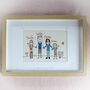 Personalised Family Picture Portrait Embroidery, thumbnail 3 of 12