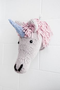 Giant Unicorn Head Knitting Kit, 3 of 7