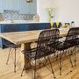 Rattan Scandi Style Dining Chair Brown, thumbnail 1 of 5