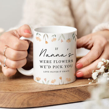 Personalised Floral Nanna Mug, The Perfect Mother's Day Gift, 2 of 2