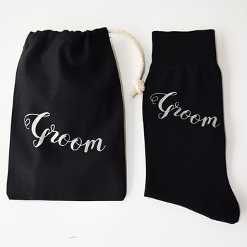 Groom, Wedding Day Gift Socks, 5 of 7