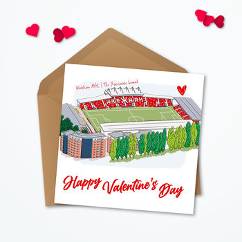Valentines Wrexham Personalised Card, 3 of 5
