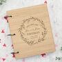 Personalised Wedding Gift For Couple Wreath Scrapbook, thumbnail 1 of 11