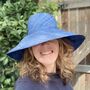 Large Brim Fold Up Straw Hat, thumbnail 4 of 6