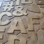 Home And Garden Personalised Christmas Signs , Gold Metal Letter Decorations , Any Word You Like, thumbnail 1 of 8