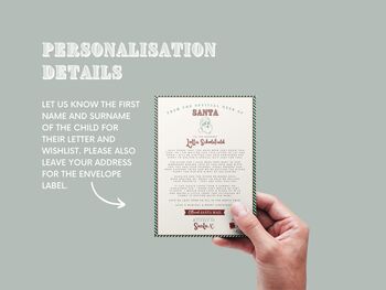Personalised Santa Christmas Letter And Nice List Set, 6 of 8
